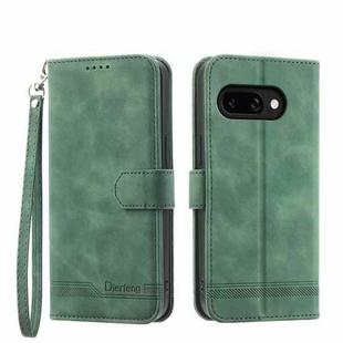 For Google Pixel 9a Dierfeng Dream Line TPU Hybrid PU Leather Phone Case(Green)