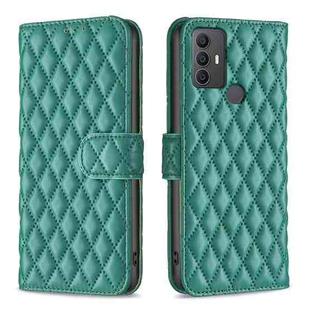 For TCL 305 / 306 / 30 SE Diamond Lattice Wallet Flip Leather Phone Case(Green)