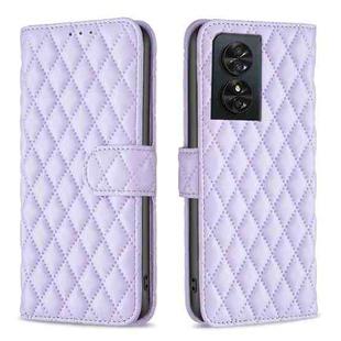 For TCL 50 SE Diamond Lattice Wallet Flip Leather Phone Case(Purple)