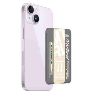 For iPhone 14 mutural Chuncai Series Magnetic Holder Card Slot(Grey Cream Yellow)