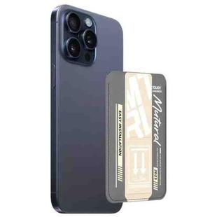 For iPhone 15 Pro Max mutural Chuncai Series Magnetic Holder Card Slot(Grey Cream Yellow)