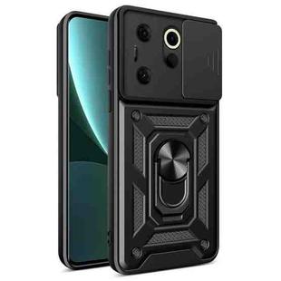 For Tecno Camon 20 Premier Sliding Camera Cover Design TPU+PC Phone Case(Black)