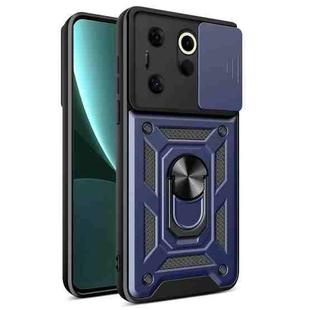 For Tecno Camon 20 Premier Sliding Camera Cover Design TPU+PC Phone Case(Blue)
