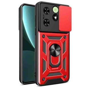 For Tecno Spark Go 2024 / Spark 20 Sliding Camera Cover Design TPU+PC Phone Case(Red)