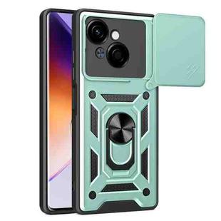 For Tecno Spark Go 1 Sliding Camera Cover Design TPU+PC Phone Case(Green)