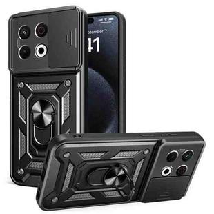 For Tecno Spark 30 Pro 4G Sliding Camera Cover Design TPU+PC Phone Case(Black)