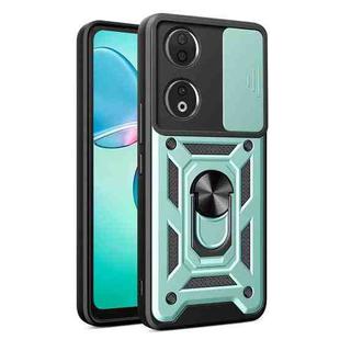 For Honor 90 5G Sliding Camera Cover Design TPU+PC Phone Case(Green)