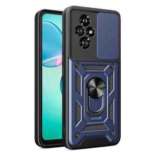 For Honor 200 Sliding Camera Cover Design TPU+PC Phone Case(Blue)