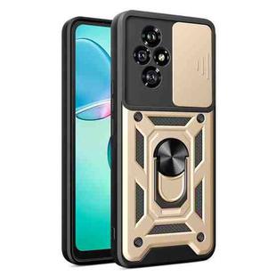For Honor 200 Sliding Camera Cover Design TPU+PC Phone Case(Gold)