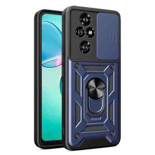 For Honor 200 Pro Sliding Camera Cover Design TPU+PC Phone Case(Blue)