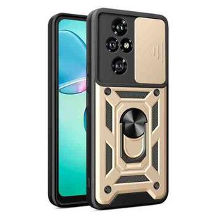 For Honor 200 Pro Sliding Camera Cover Design TPU+PC Phone Case(Gold)