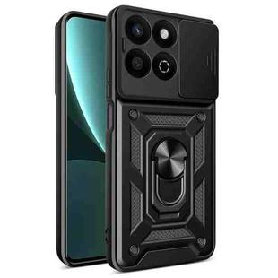 For  Honor 200 Smart Sliding Camera Cover Design TPU+PC Phone Case(Black)