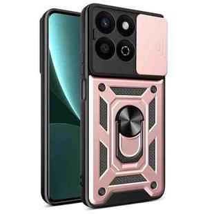 For  Honor 200 Smart Sliding Camera Cover Design TPU+PC Phone Case(Rose Gold)