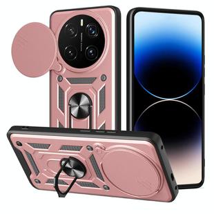 For Honor Magic7 Pro Sliding Camera Cover Design TPU+PC Phone Case(Rose Gold)