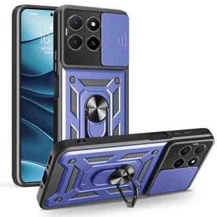 For Honor X5b Plus Sliding Camera Cover Design TPU+PC Phone Case(Blue)