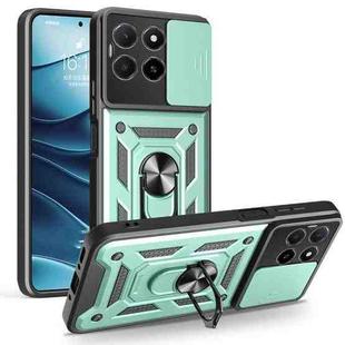 For Honor X5b Plus Sliding Camera Cover Design TPU+PC Phone Case(Green)