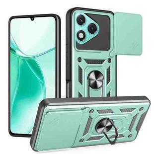 For Honor 400 Lite Sliding Camera Cover Design TPU+PC Phone Case(Green)