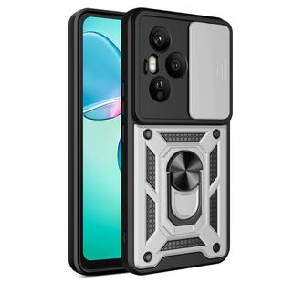 For Honor 400 Pro Global 160.8mm Sliding Camera Cover Design TPU+PC Phone Case(Silver)