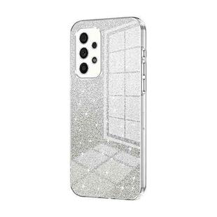 For Samsung Galaxy A53 5G Gradient Glitter Powder Electroplated Phone Case(Transparent)