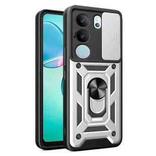 For vivo S17 Pro 5G/V29 5G Sliding Camera Cover Design TPU+PC Phone Case(Silver)