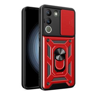 For vivo V29e Southeast Asian / Y200 5G Sliding Camera Cover Design TPU+PC Phone Case(Red)