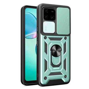 For vivo V30 / V30 Pro Sliding Camera Cover Design TPU+PC Phone Case(Green)