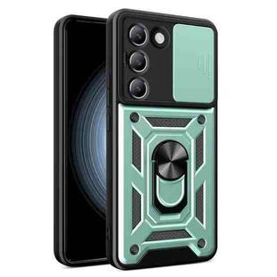 For vivo V30 Lite 5G India / Y100 IDN Sliding Camera Cover Design TPU+PC Phone Case(Green)