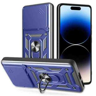 For vivo iQOO 13 5G Sliding Camera Cover Design TPU+PC Phone Case(Blue)