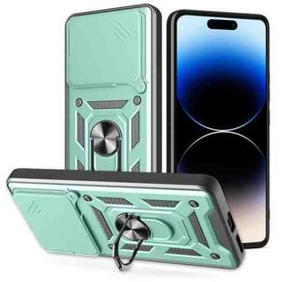 For vivo iQOO 13 5G Sliding Camera Cover Design TPU+PC Phone Case(Green)