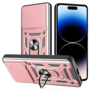 For vivo iQOO 13 5G Sliding Camera Cover Design TPU+PC Phone Case(Rose Gold)