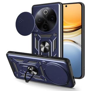 For vivo Y300 Pro Global Sliding Camera Cover Design TPU+PC Phone Case(Blue)