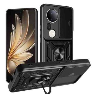 For vivo S20 Pro / T4 Ultra 5G Sliding Camera Cover Design TPU+PC Phone Case(Black)