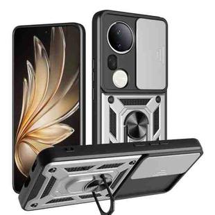 For vivo S20 Pro / T4 Ultra 5G Sliding Camera Cover Design TPU+PC Phone Case(Silver)
