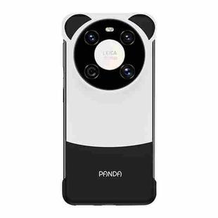 For Huawei Mate 40/Mate 40E Frameless Panda Series TPU Phone Case(Black White Panda)