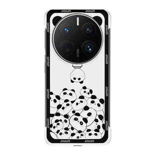 For Huawei Mate 50 Pro Frameless Panda Series TPU Phone Case(Doll Panda)