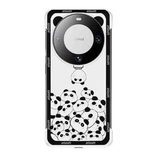 For Huawei Mate 60 Frameless Panda Series TPU Phone Case(Doll Panda)