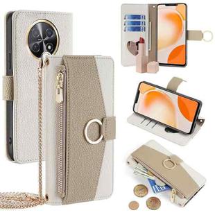For Huawei Enjoy 60X Crossbody Litchi Texture Leather Phone Case(White)
