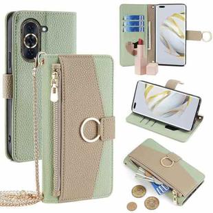 For Huawei nova 10 Pro Crossbody Litchi Texture Leather Phone Case(Green)