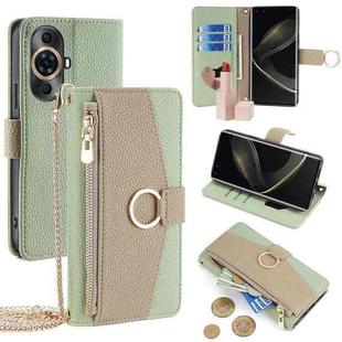 For Huawei nova 11 Pro 4G/nova 11 Ultra 4G Crossbody Litchi Texture Leather Phone Case(Green)