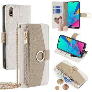For Huawei Y5 2019 / Honor 8S Crossbody Litchi Texture Leather Phone Case(White)