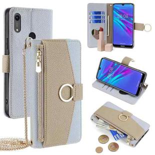 For Huawei Y6 2019 / Y6s 2019 Crossbody Litchi Texture Leather Phone Case(Blue)