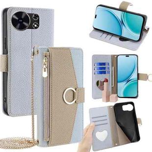 For Huawei Maimang 40 5G Crossbody Litchi Texture Leather Phone Case(Blue)