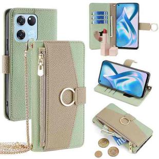 For OnePlus Ace Racing Crossbody Litchi Texture Leather Phone Case(Green)