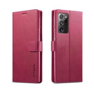 For Samsung Galaxy Note 20 LC.IMEEKE Calf Texture Horizontal Flip Leather Case, with Holder & Card Slots & Wallet(Red)