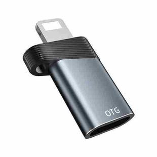 ADS-616B 8 Pin Male to USB-C/Type-C Female OTG Adapter(Grey)