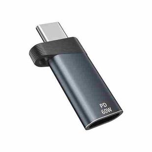 ADS-615 PD 60W USB-C/Type-C Male to 8 Pin Female Adapter(Gun Grey)