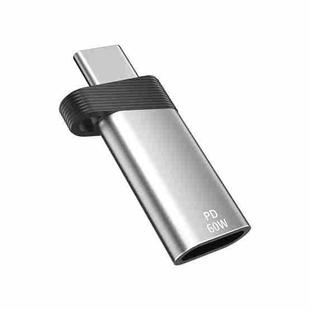 ADS-615 PD 60W USB-C/Type-C Male to 8 Pin Female Adapter(Silver)