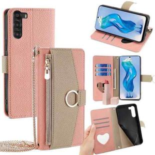For ZTE nubia S 5G A403ZT Crossbody Litchi Texture Leather Phone Case(Pink)