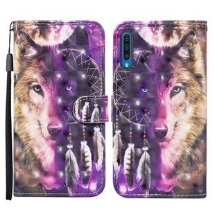 For Samsung Galaxy A50 / A50s / A30s Colored Drawing Pattern Horizontal Flip Leather Case with Holder & Card Slots & Wallet(Wind Chime Wolf)