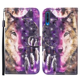 For Samsung Galaxy A70 Colored Drawing Pattern Horizontal Flip Leather Case with Holder & Card Slots & Wallet(Wind Chime Wolf)